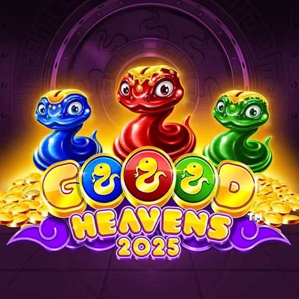 Goood Heavens slot logo by Rarestone Gaming at BetBoom CasinoGoood Heavens
