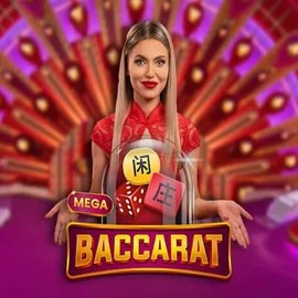 Mega Baccarat logo by Pragmatic Play BetBoom Casino
