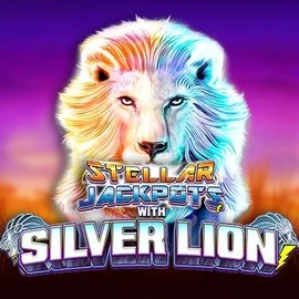 Stellar Jackpots with Silver Lion logo by Lightning Box Game at BetBoom CasinoStellar Jackpots with Silver Lion