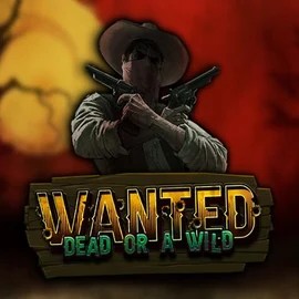 Wanted Dead or a Wild slot logo by Hacksaw Gaming at BetBoom Casino